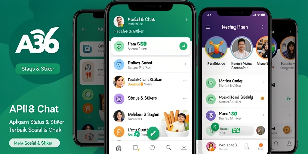 Antarmuka aplikasi API36 yang user-friendly dan menarik.
