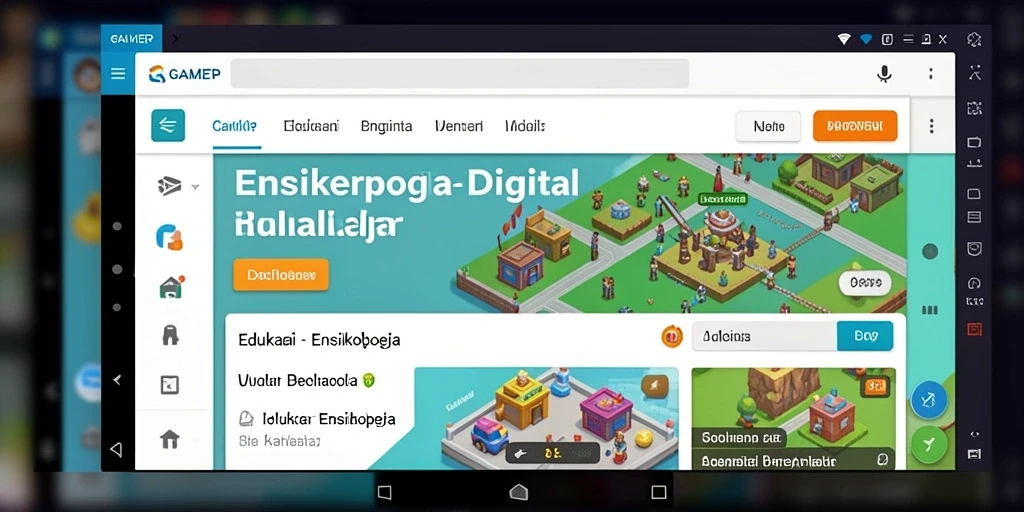 Antarmuka GAMERP yang intuitif dan informatif.