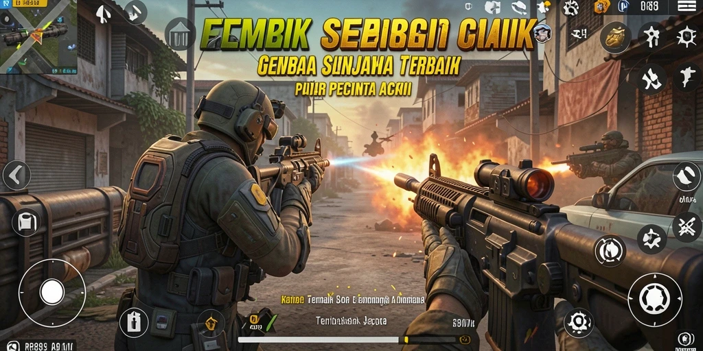 Tampilan antarmuka permainan RR89 dengan elemen Tembak Senjata yang dinamis.