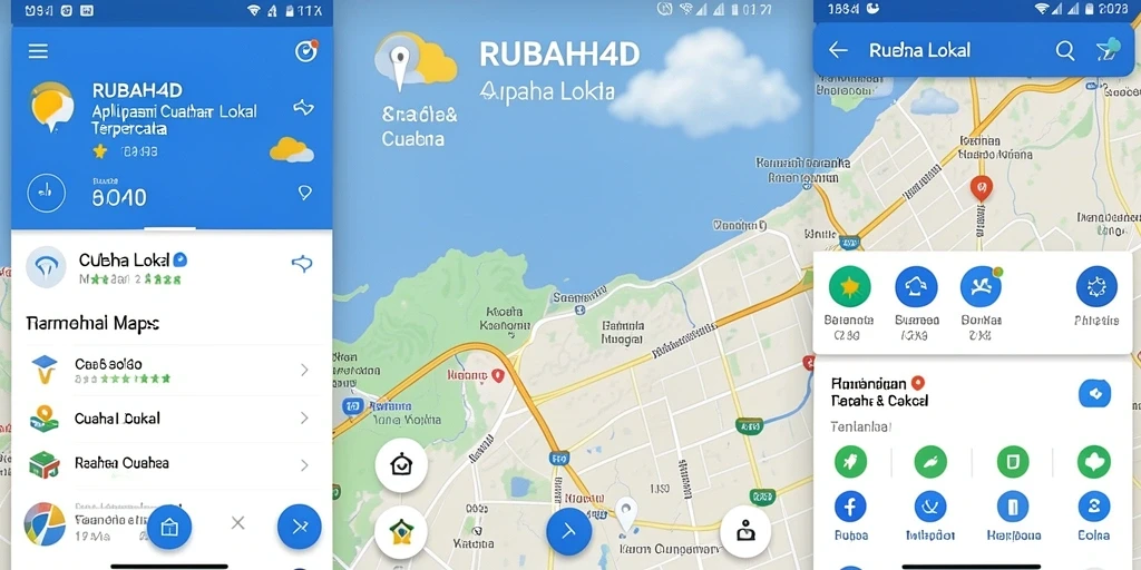 Screenshot utama aplikasi RUBAH4D menampilkan antarmuka cuaca lokal yang informatif.